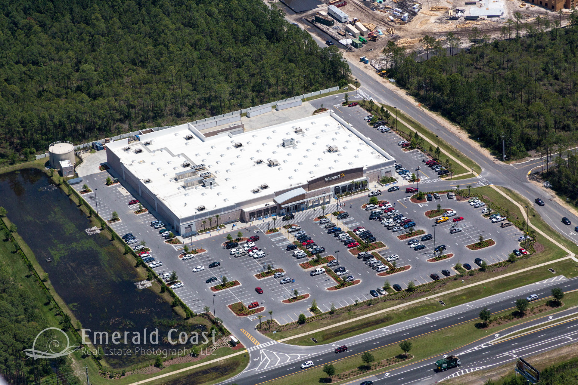 aerial view of Wal-Mart
