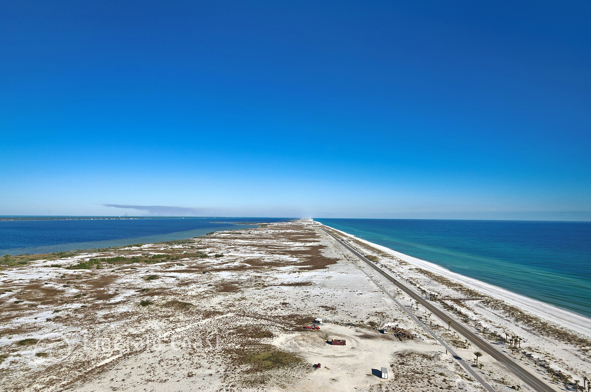 View of the National Seashore and Gulf of Mexico